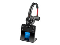 Poly Savi 8410 Office - Savi 8400 series - micro-casque - sur-oreille - DECT / Bluetooth - sans fil - noir - Certifié pour Microsoft Teams 8L5A9AA#ABB