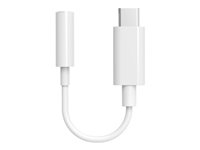 BIGBEN Connected - USB-C vers adaptateur de prise casque - 24 pin USB-C mâle pour jack mini femelle - blanc ADAPTJACK1USBCW