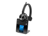 Poly Savi 7410 OFFICE - Savi 7400 series - micro-casque - sur-oreille - DECT / Bluetooth - sans fil - Suppresseur de bruit actif - noir - Certifié pour Microsoft Teams 8L593AA#ABB
