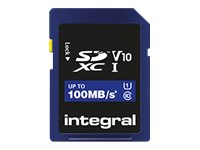 Integral - Carte mémoire flash - 16 Go - Video Class V10 / UHS-I U1 / Class10 - SDHC UHS-I INSDH16G-100V10