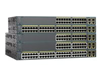 Cisco Catalyst 2960-Plus 48PST-L - Commutateur - Géré - 48 x 10/100 (PoE) + 2 x SFP Gigabit combiné - Montable sur rack - PoE (370 W) - reconditionné WS-C2960+48PSTL-RF