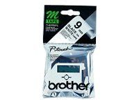 Brother M-K221SBZ - Noir sur blanc - rouleau (0,9 cm x 4 m) 1 cassette(s) bande non plastifiée - pour P-Touch PT-55, PT-65, PT-75, PT-80, PT-85, PT-BB4 MK221SBZ
