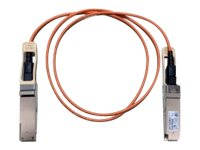 Cisco Active Optical Cable - Câble d'attache directe 40GBase - QSFP+ pour QSFP+ - 15 m - fibre optique - SFF-8436 - actif - remanufacturé - pour Nexus 3064-32T, 3064-T, 3064-X, 93108TC-EX, 93180YC-FX, 9336C-FX2, 9372PX-E QSFP-H40GAOC15M-RF